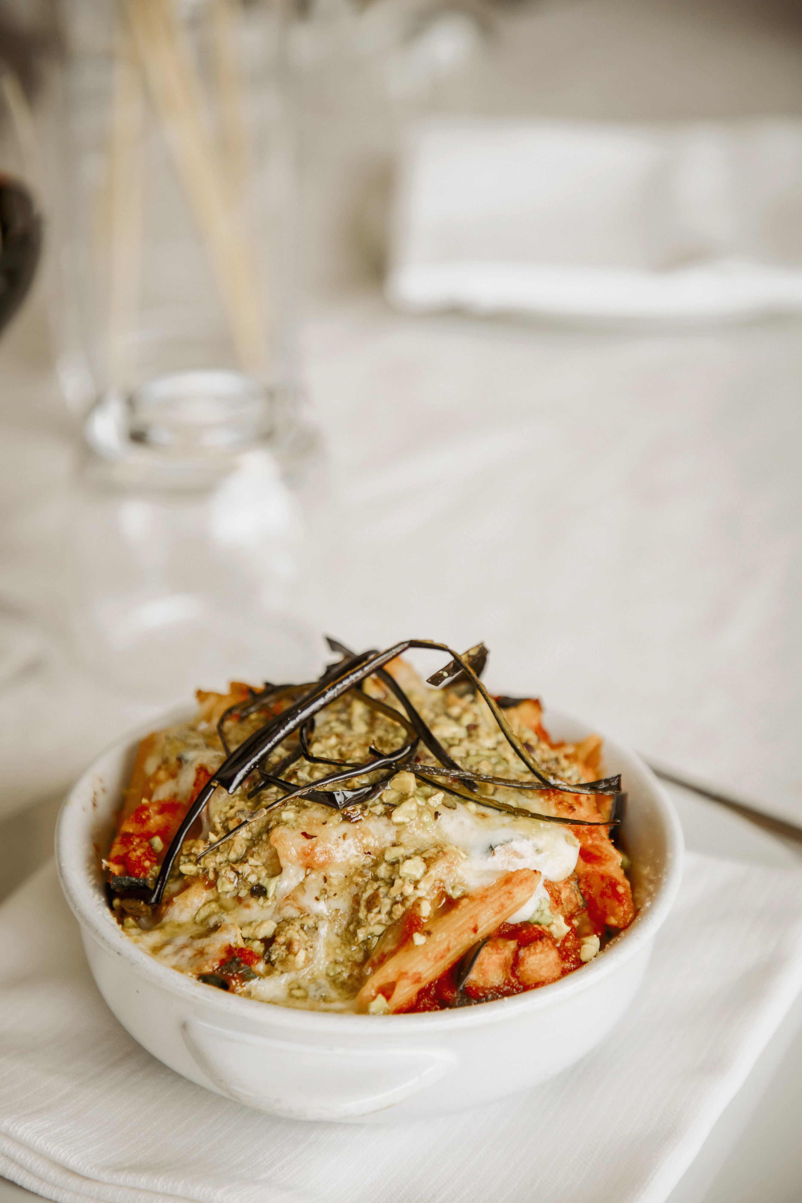 Penne Le 5 Pietre con pesto di pistacchio